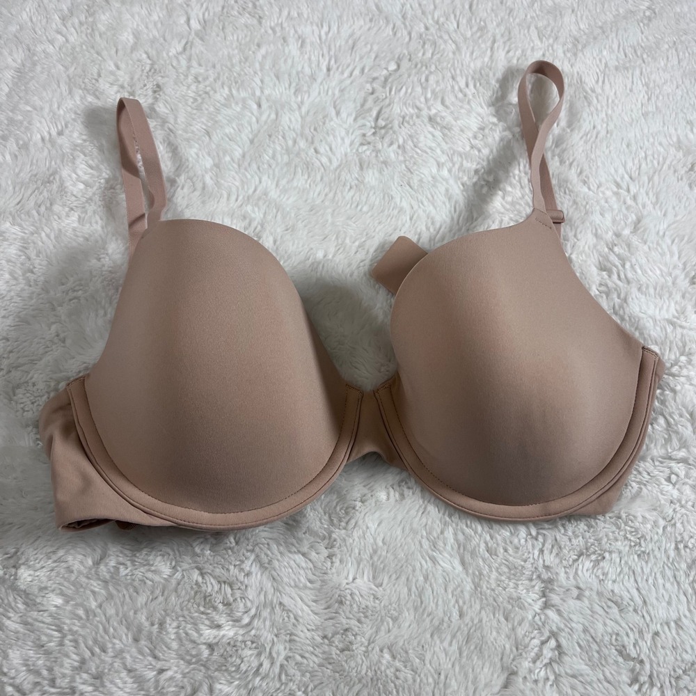 SKIMS Women's Fits Everybody T-Shirt Bra‎ Underwire Neutral Tan Size 32DD NWOT